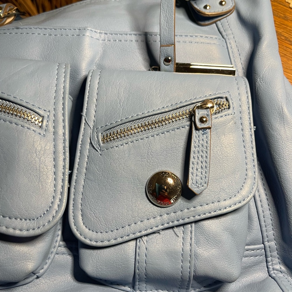 NWT women's Rossetti brand shoulder bag that is light blue in color - Picture 11 of 12